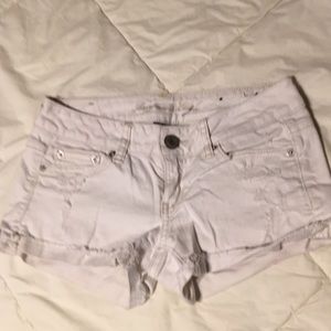 White short shorts